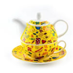Σετ πορσελάνης New Bone China κίτρινο