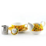 Σετ πορσελάνης New Bone China κίτρινο - Image 2